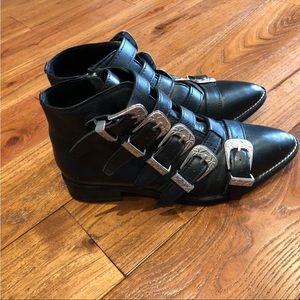 TopShop Leather Boots size 8